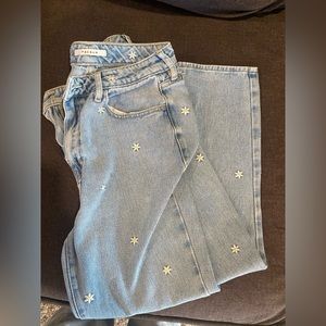 Pacsun flower jeans